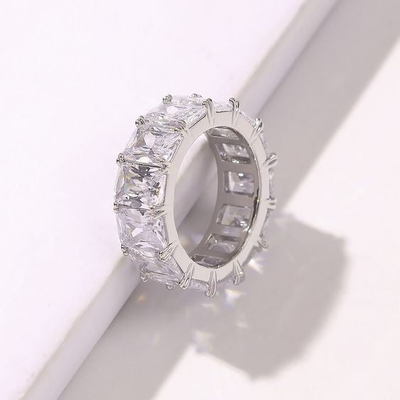 Frosty Exaggerated Stackable Ring